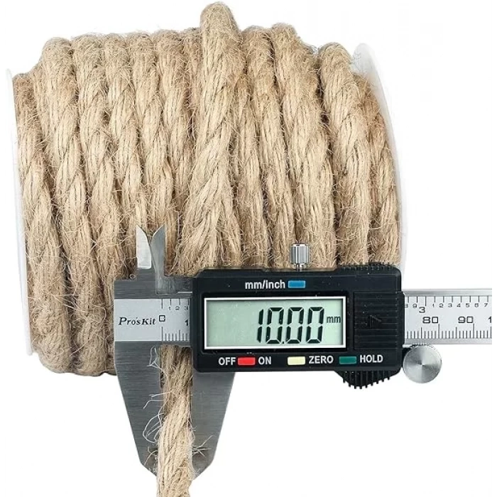 Jütburada Jüt Halat 10 mm 100 Metre Hasır Dekor Süsleme İp