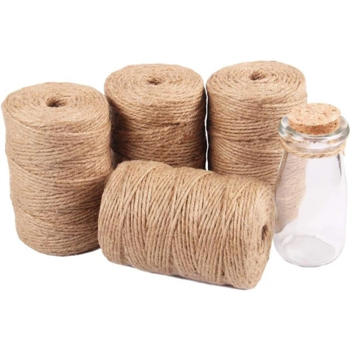 Jütburada Jüt Halat 3 mm 500 Gr Hasır Dekor Süsleme İp