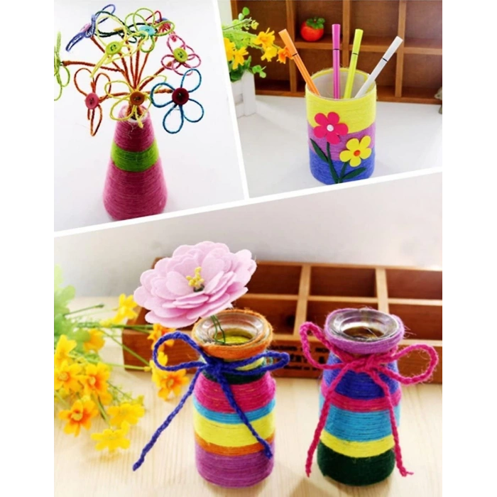 Jütburada Kırmızı Jüt İplik 5 Adet 500 Gram Hasır İp Kırnap İp Doğal İp Çuval İp