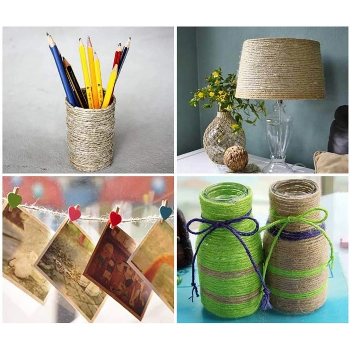 Jütburada Pembe Jüt İplik 5 Adet 500 Gr Hasır İp Kırnap İp Doğal İp Çuval İp