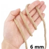 Jütburada Jüt Halat 6 mm 10 Metre Hasır Dekor Süsleme İp