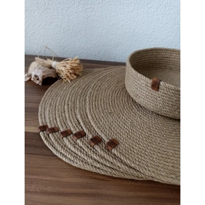 Jütburada 7 Adet Amerikan Servis Örme Jüt Tabak ve Ekmeklik Supla Lüx Sunum Seti