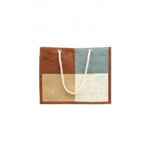 Jütburada Doğal Renkli Jüt Çanta (Hasır Çanta, Plaj Çantası, Alışveriş Çantası)