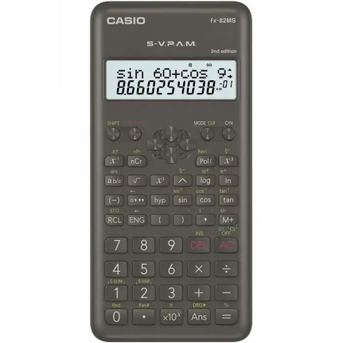 Casio FX-82MS 2. Versiyon 240 Fonksiyon Bilimsel Hesap Makinesi