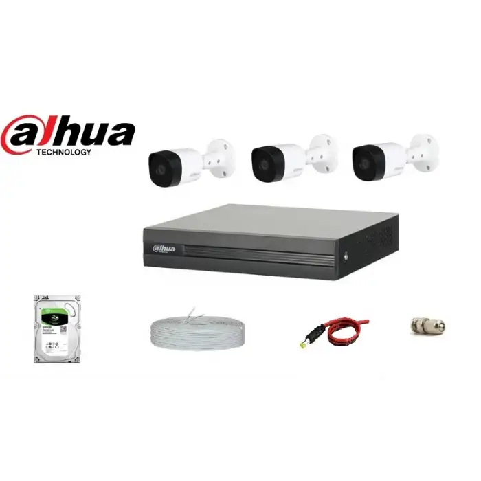 Dahua 3 Kameralı Set