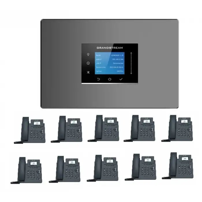 GRANDSTREAM UCM6300A IP SANTRAL VE YEALİNK T30 IP TELEFON
