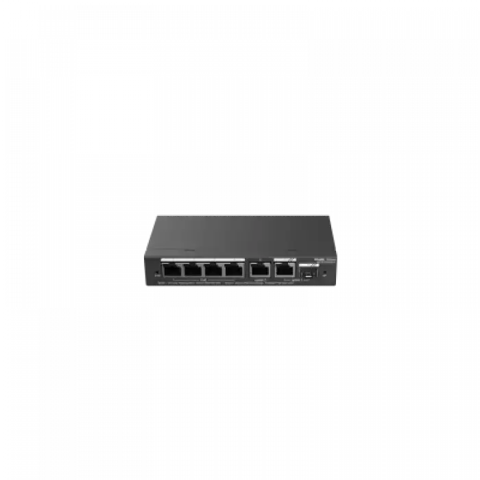 Reyee RG-ES206GS-P 6 Portlu, 10/100/1000 Gigabit, Yönetilebilir Switch, 1 Gigabit Uplink, 1 Gigabit Combo, 4 Port PoE+ (54W)