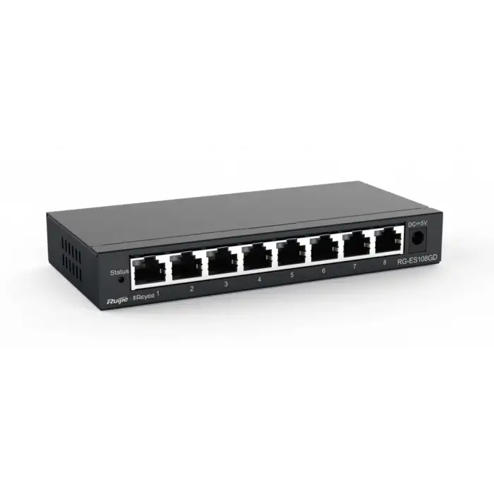 Reyee RG-ES208GC 8 Portlu, 10/100/1000 Gigabit, Yönetilebilir Switch