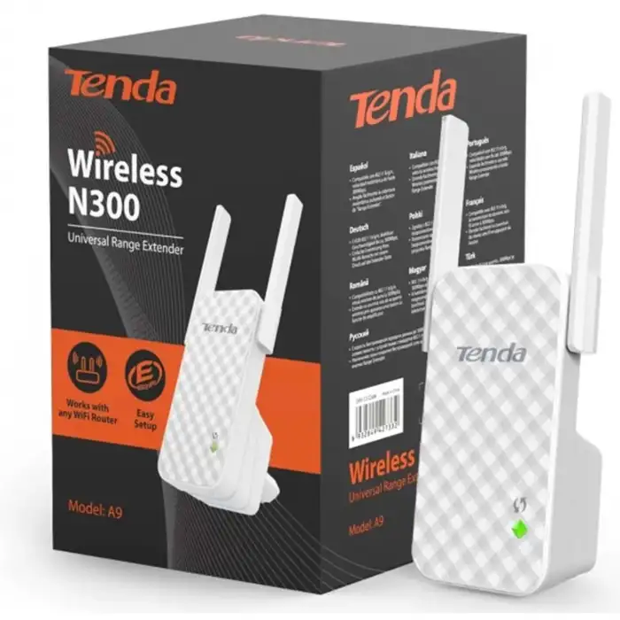 Tenda A9 Wireless N300 Alan Menzil Genişletici