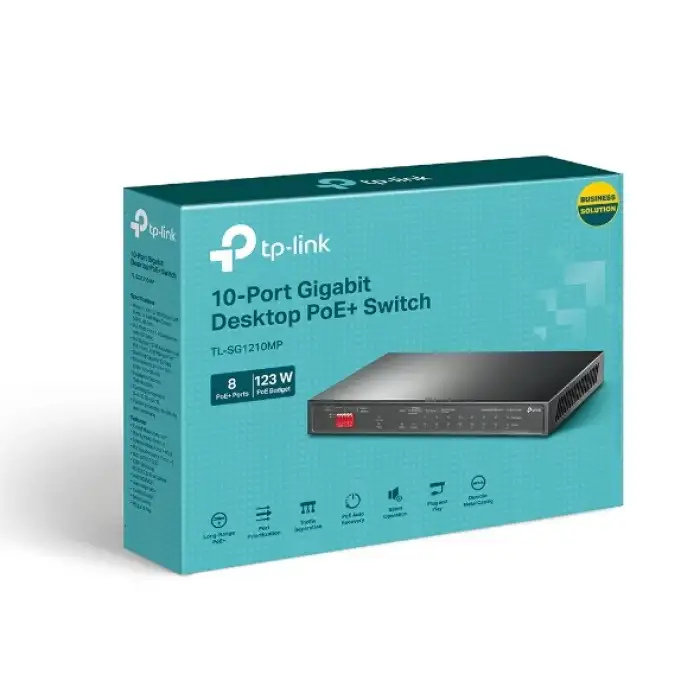 TP-LINK TL-SG1210MP 10-Port Gbit S. w/8-Port PoE+