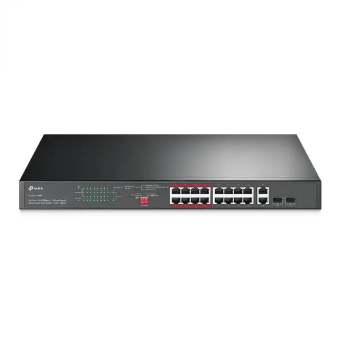 TPLINK TL-SL1218MP 16-Port 10/100Mbps + 2-Port Gigabit