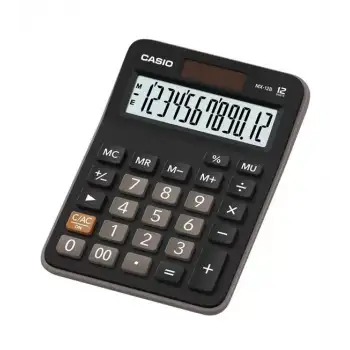 Casio Mx-12b-Bk 12 Hane Masaüstü Hesap Makinesi