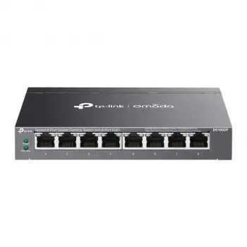 Omada DS108GP 8-Port Gigabit Unmanaged Desktop Switch with 8-Port PoE+