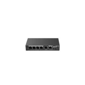 Reyee RG-ES206GS-P 6 Portlu, 10/100/1000 Gigabit, Yönetilebilir Switch, 1 Gigabit Uplink, 1 Gigabit Combo, 4 Port PoE+ (54W)