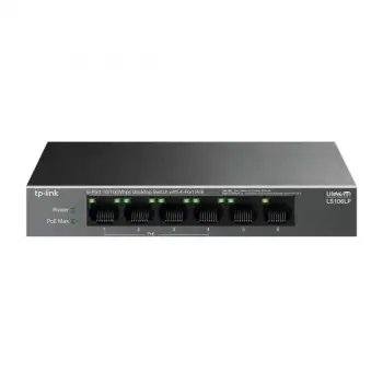 Tp-link LS106LP 4-Port PoE ile 6-Port 10/100Mbps Masaüstü Switch