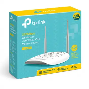 TP-LINK TD-W9970 300 Mbps N KABLOSUZ 4 PORT  VDSL2/ADSL2+ MODEM ROUTER
