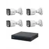 Dahua 2MP 4 Kameralı 30 Metre Renkli Gece Görüşlü Full Hd Güvenlik Kamera Seti