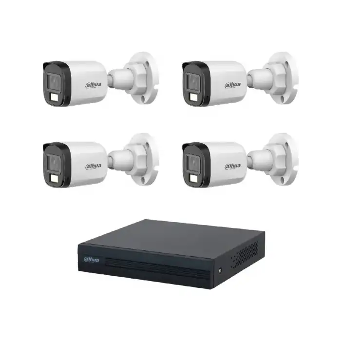 Dahua 5 Mp 4 Kameralı Sesli 30 Metre Renkli Gece Görüşlü Full Hd Kamera Seti