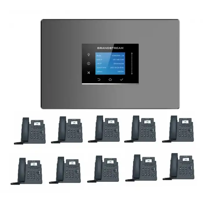 GRANDSTREAM UCM6300A IP SANTRAL VE YEALİNK T30 IP TELEFON