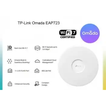 Tp-link Omada EAP723 BE3600 Tavan Tipi Üç Bantlı Wi-Fi 7 Access Point
