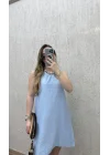 Basic Elbise Mavi