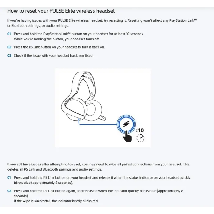 PULSE Elite Wireless Headset PlayStation 5