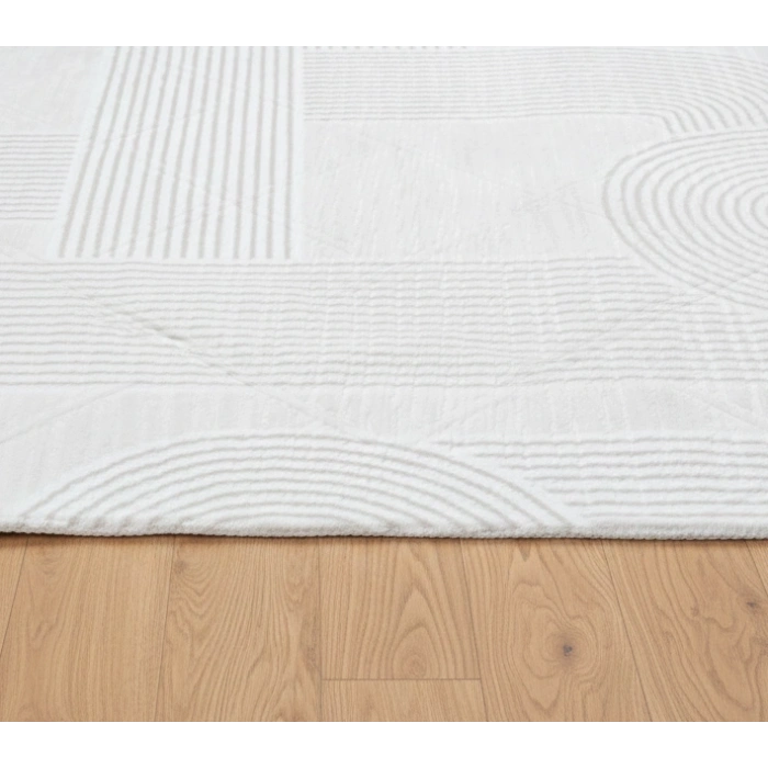 Yağmurser Lüx Yumuşak Dokulu Kaymaz Taban Halı Yolluk 3063 Krem