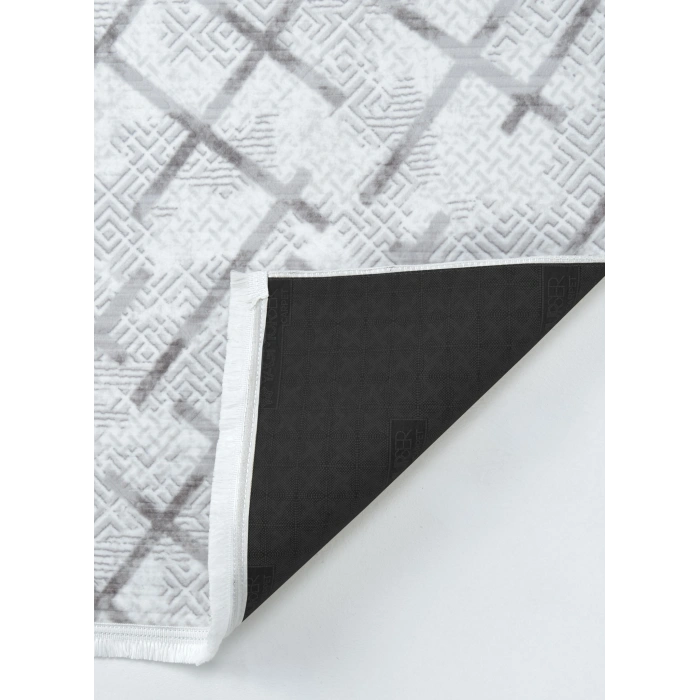 Yağmurser Ekselans Yumuşak Dokulu Kaymaz Taban Halı Yolluk 3047 Gri