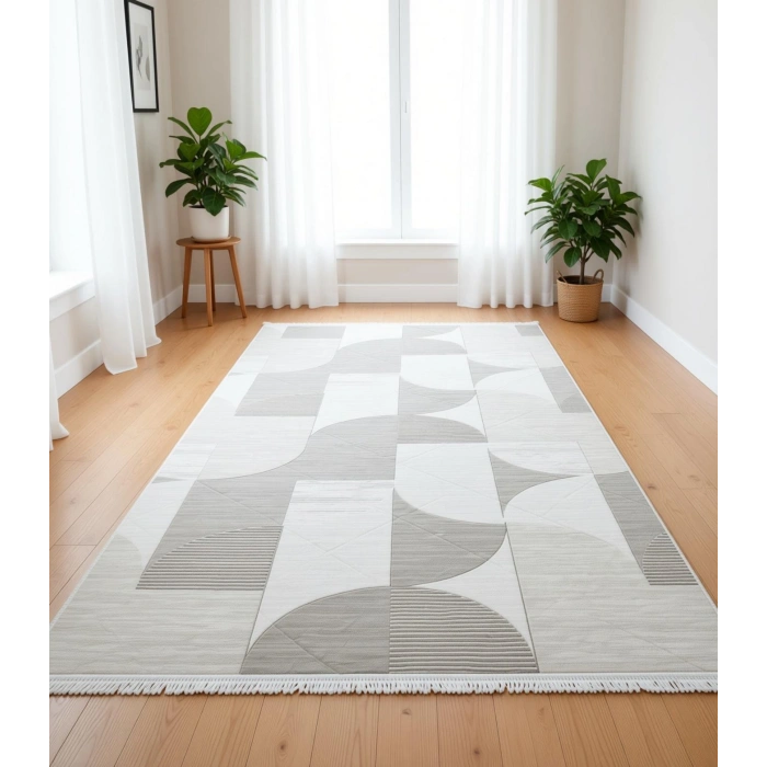 Yağmurser Ekselans Yumuşak Dokulu Kaymaz Taban Halı Yolluk 3060 Krem