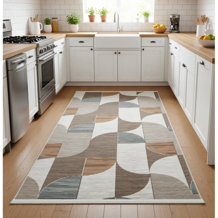 Yağmurser Ekselans Yumuşak Dokulu Kaymaz Taban Halı Yolluk 3060 Multi