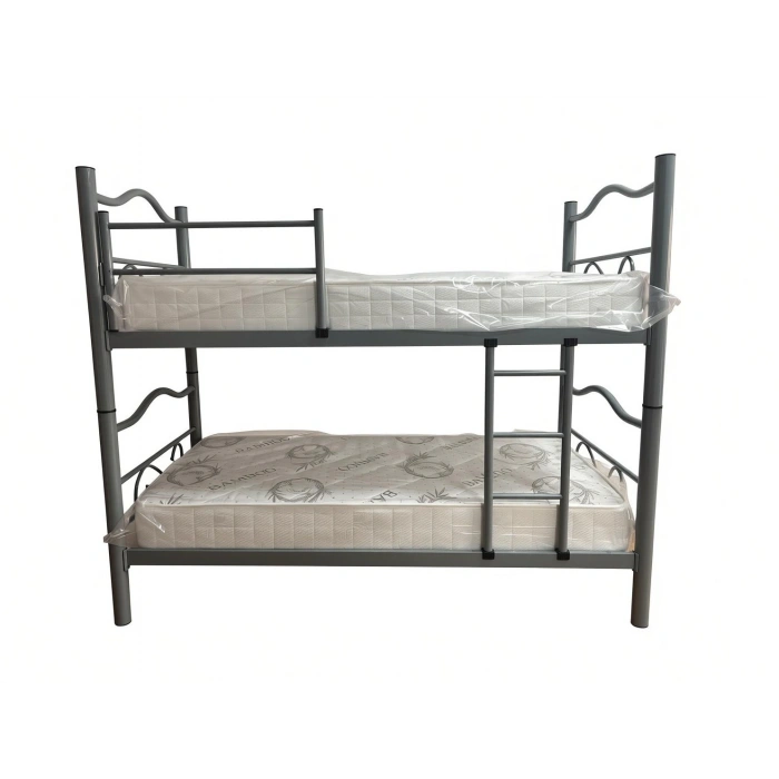 Bademli Mobilya Metal Ranza Yataklı 90x190 Merdivenli Ayrılabilir Karyolalı