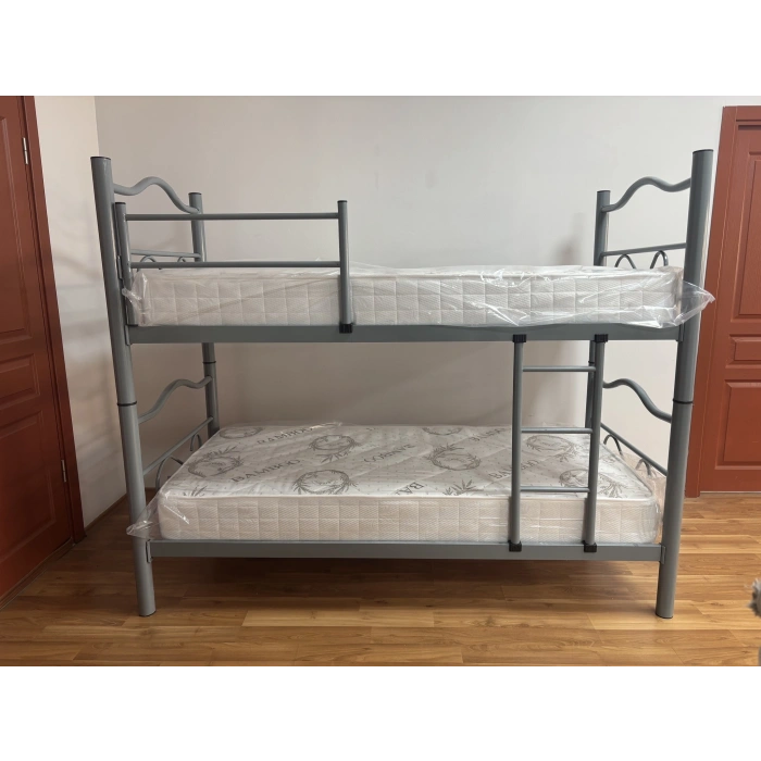 Bademli Mobilya Metal Ranza Yataklı 90x190 Merdivenli Ayrılabilir Karyolalı