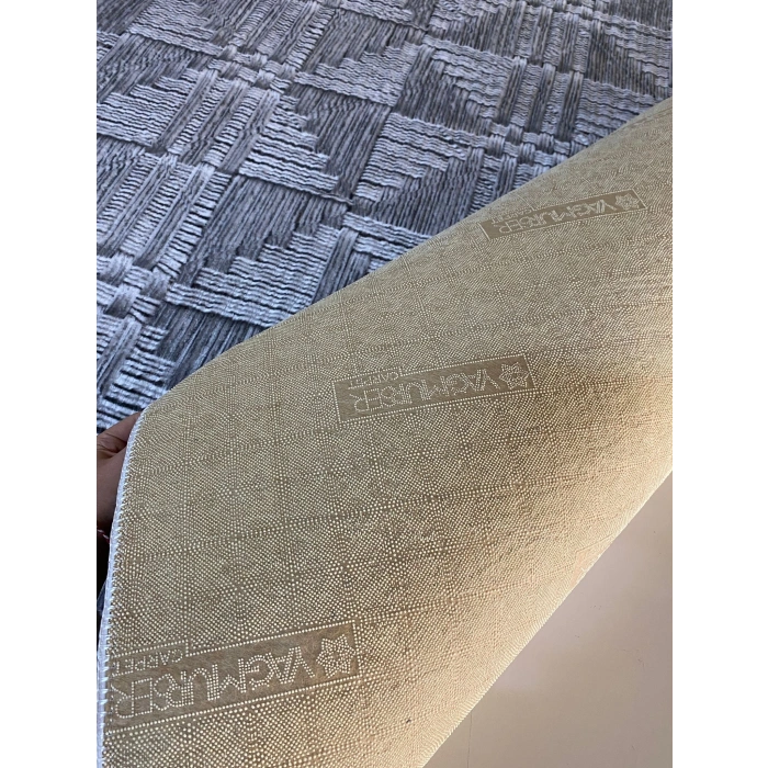 Yağmurser Lüx 3064 Gri Kaymaz Taban Halı Yolluk | Yumuşak Dokulu Koridor Halısı