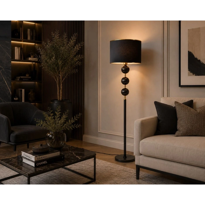 Küre Detaylı Modern Lambader - Dekoratif Abajur