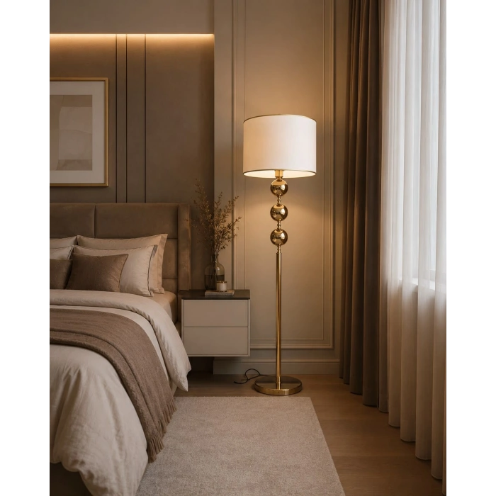 Küre Detaylı Modern Lambader - Dekoratif Abajur