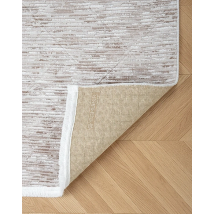 Yağmurser Lüx Yumuşak Dokulu Kaymaz Taban Halı Yolluk 3015 Vizon