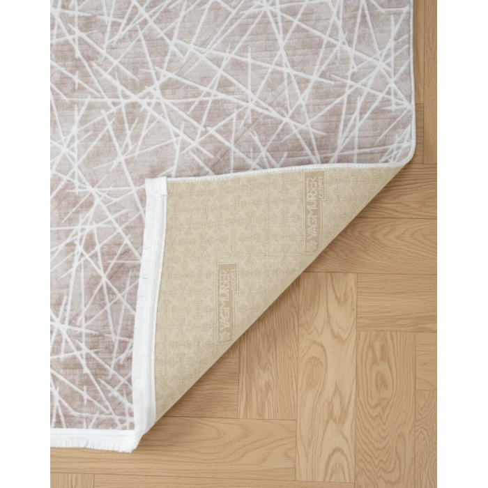 Yağmurser Lüx Yumuşak Dokulu Kaymaz Taban Halı Yolluk 3042 Vizon