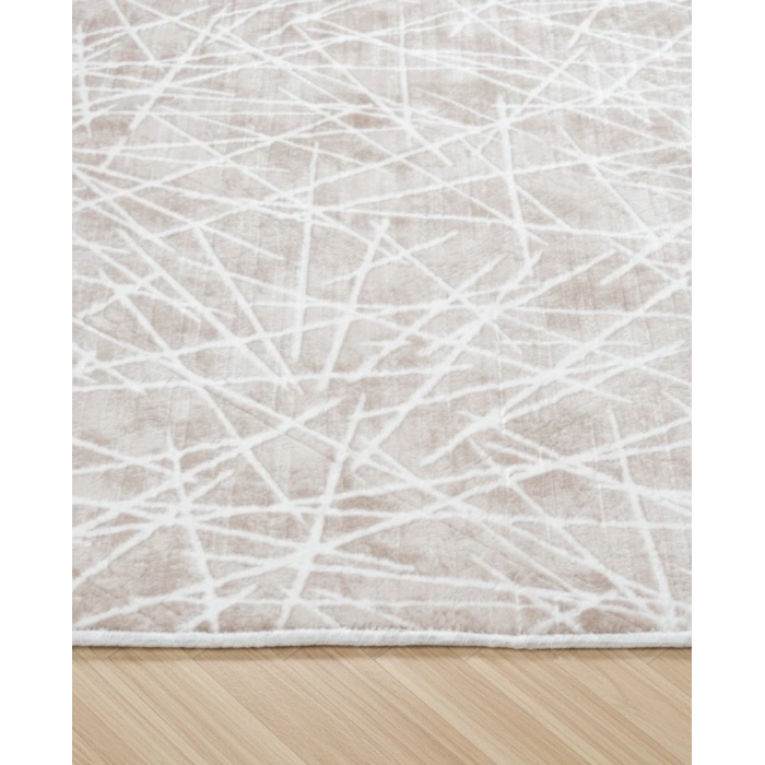 Yağmurser Lüx Yumuşak Dokulu Kaymaz Taban Halı Yolluk 3042 Vizon