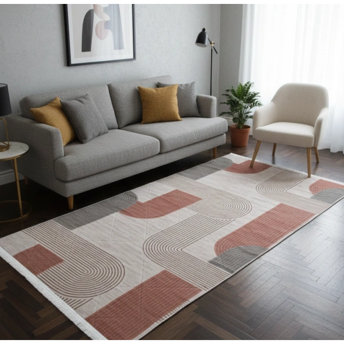 Yağmurser Lüx Yumuşak Dokulu Kaymaz Taban Halı Yolluk 3063 Multi