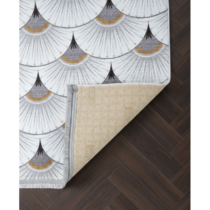 Yağmurser Lüx Yumuşak Dokulu Kaymaz Taban Halı Yolluk 3062 Gri