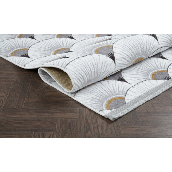 Yağmurser Lüx Yumuşak Dokulu Kaymaz Taban Halı Yolluk 3062 Gri