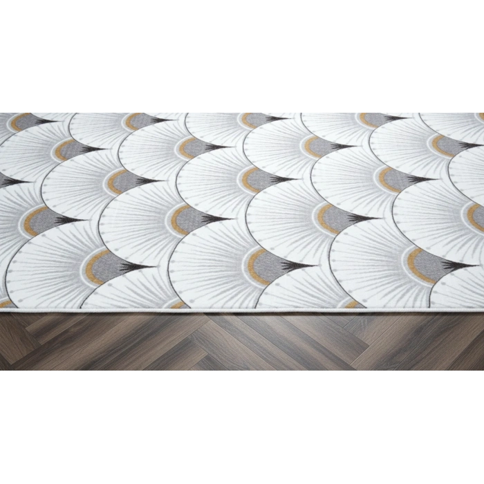 Yağmurser Lüx Yumuşak Dokulu Kaymaz Taban Halı Yolluk 3062 Gri