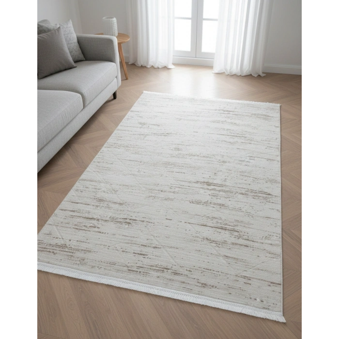 Yağmurser Lüx Yumuşak Dokulu Kaymaz Taban Halı Yolluk 3055 Vizon