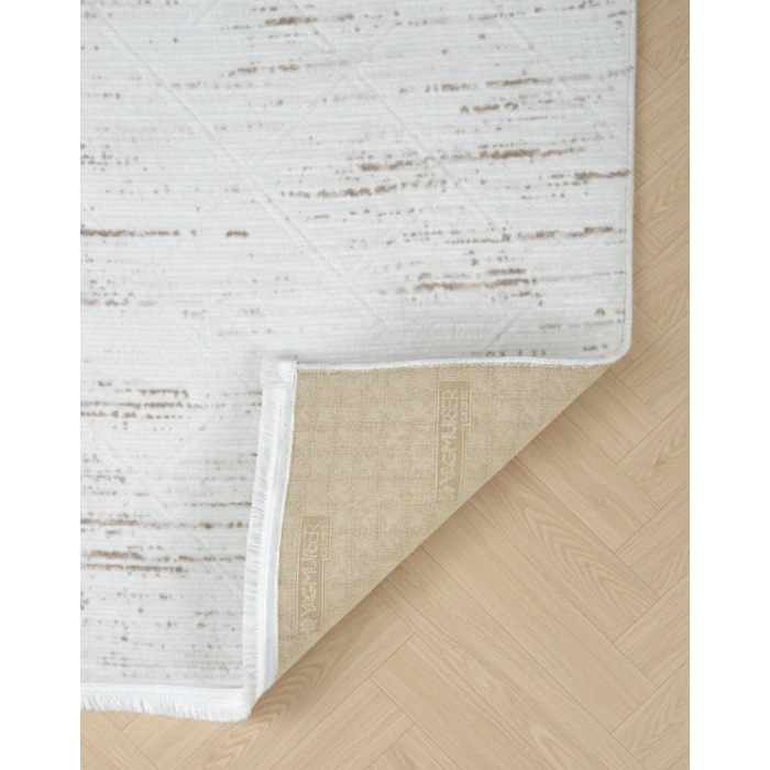 Yağmurser Lüx Yumuşak Dokulu Kaymaz Taban Halı Yolluk 3055 Vizon