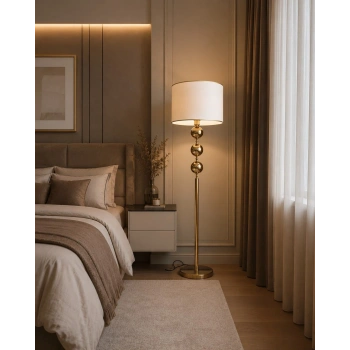 Küre Detaylı Modern Lambader - Dekoratif Abajur