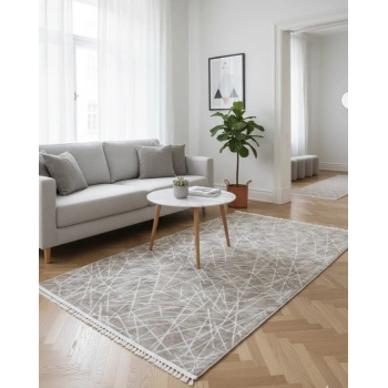 Yağmurser Lüx Yumuşak Dokulu Kaymaz Taban Halı Yolluk 3042 Vizon