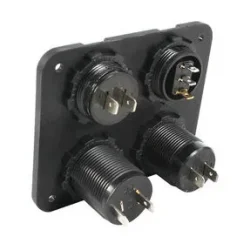 12V 2 USB ŞARJ SOKETİ+VOLTMETRE ÇAKMAKLIK +ON OFF DÜĞMESİ