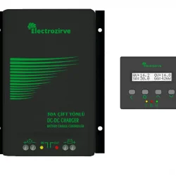 30A Dc-Dc Bidirection Charger Akü Şarj Kontrol+Ekran