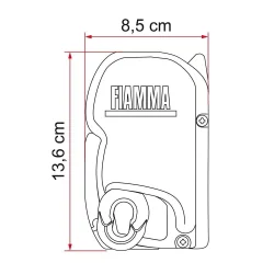 Fiamma F45s Duvar Montajlı Karavan Tentesi 425 - Siyah