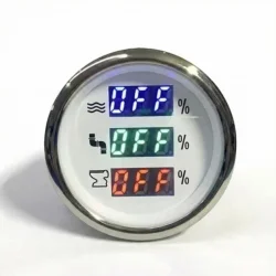 Temiz, Pis ve Gri Su Göstergesi Boş Dolu Depo Alarmlı Beyaz